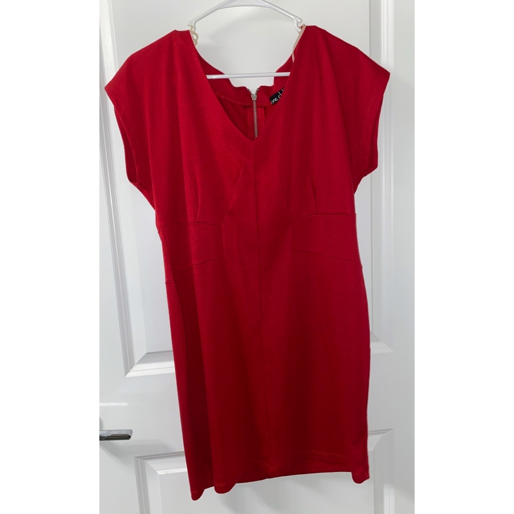 Short red dress